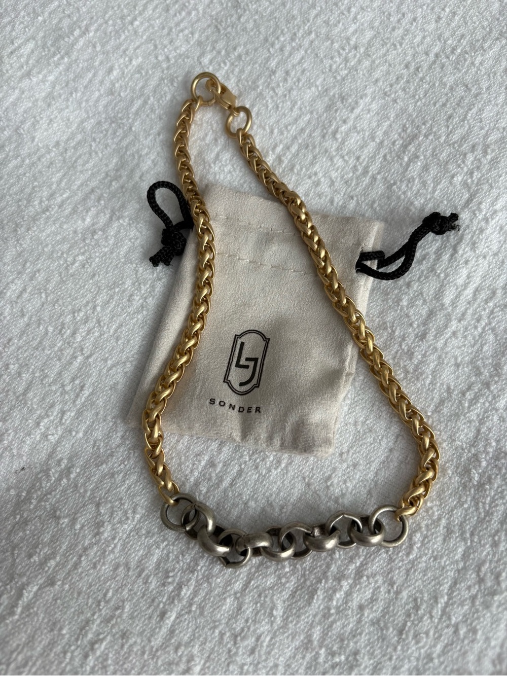 LJ Sonder Two-Tone Chain Necklace - Gold & Silver